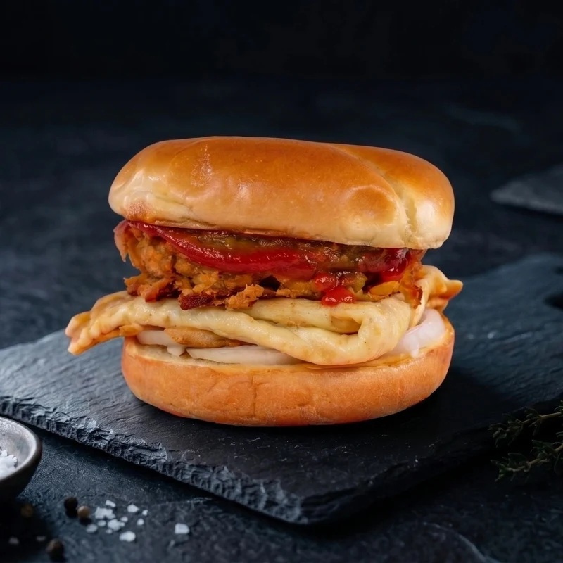 Anda Wala burger at Grill 'n' Cafe, Mississauga