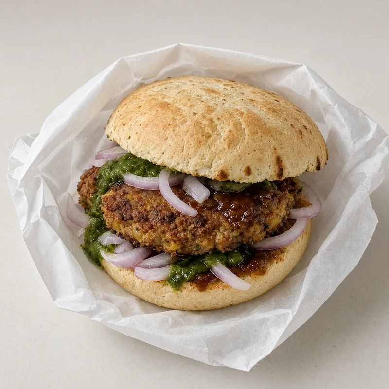 Burns Road style bun kabab at Grill 'n' Cafe, East Credit, Mississauga