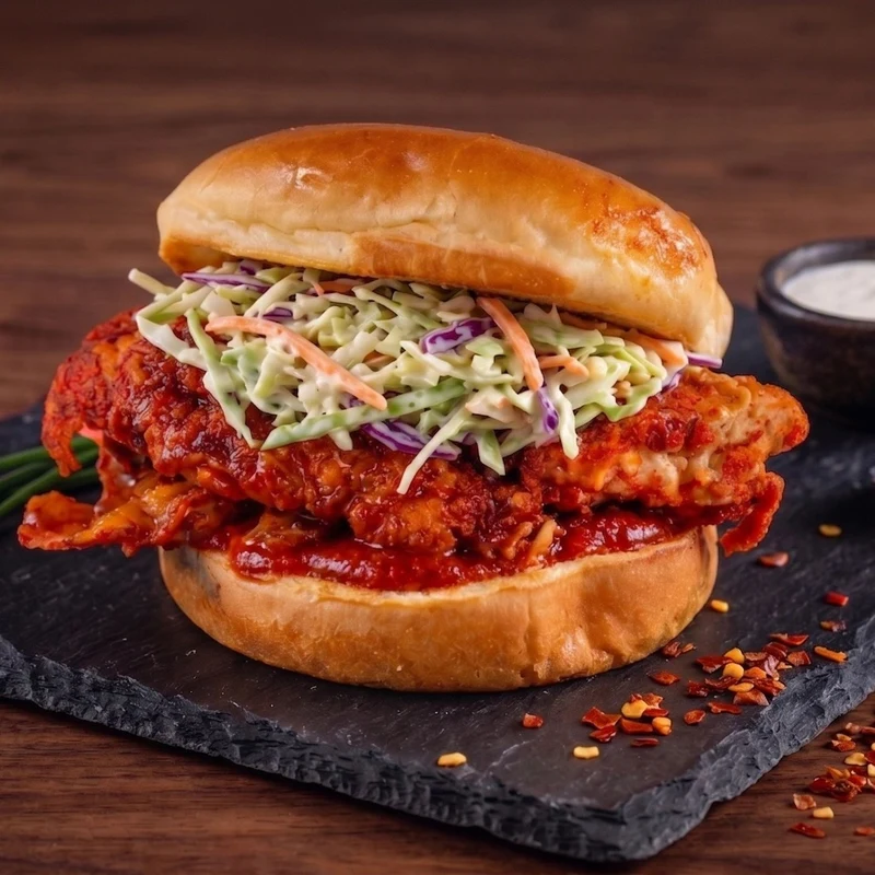Nashville crispy chicken burger at Grill 'n' Cafe, Mississauga